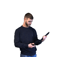 esthergerritsenfotografie tablet git tevreden jessemondria Sticker