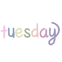 Days Of The Week Rainbow Sticker
