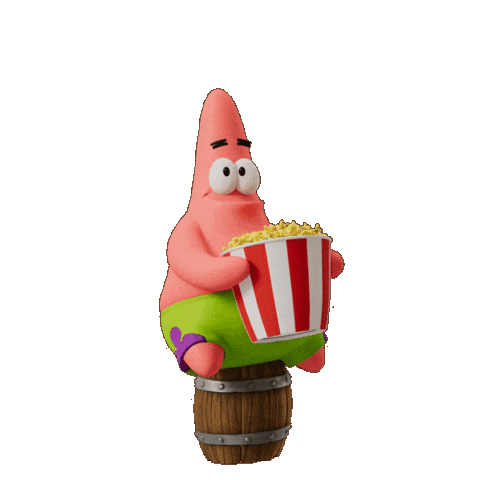 Spongebob Squarepants Popcorn Sticker by The SpongeBob Movie: Search for SquarePants