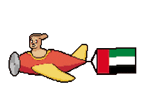 Flag Uae Sticker by Abstract HotDogs