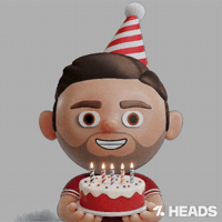 Happy Birthday Football GIF by OneFootball Heads