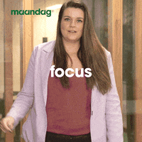 Maandag focus nadenken maandag tot maandag GIF