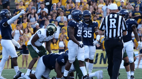 Toledo Football GIF by Toledo Rockets