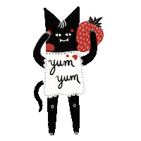 geleni food red black yummy Sticker