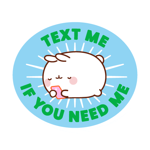 Safe Space Help Sticker by Molang