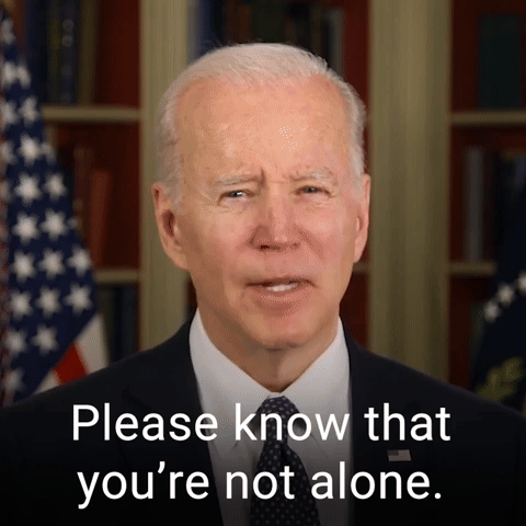 Please know that you're not alone.