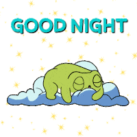 Good Night Sticker by Ordinary Frends