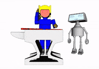 Working Moon Man GIF by brazaaudio
