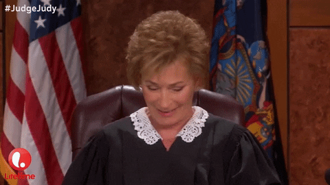 who cares judge judy GIF by Lifetime Telly