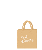 Flowers Bag Sticker by The Little Market