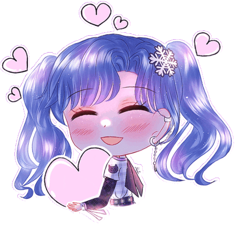 I Love You Hearts Sticker