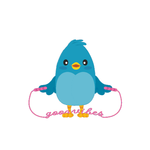 Happy Rope Sticker by DITTY BIRD