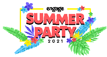 Party Summer Sticker by Engage Interactive