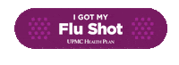 Sick Flu Shot Sticker by UPMC Health Plan