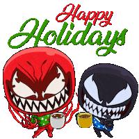 Happy Merry Christmas Sticker by Venom Movie