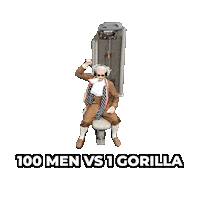 Gorilla Man Training Sticker