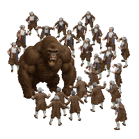 Silverback Gorilla Ape Sticker