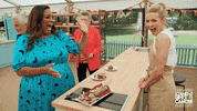 Happy Cheers GIF by The Great British Bake Off