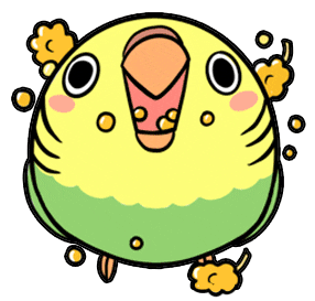 Hungry Nom Nom Sticker by A Budgie's Life