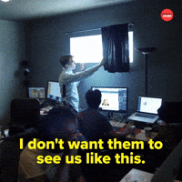 Don't want them to see us