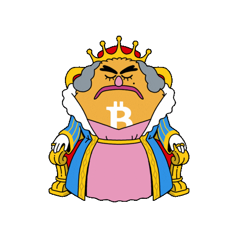 Queen Bitcoin Sticker by herecomesbitcoin