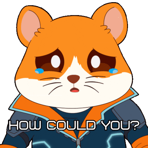 How Could You Crying Sticker by Hamieverse
