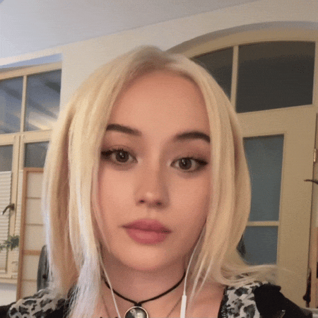 Staring Cute Girl GIF