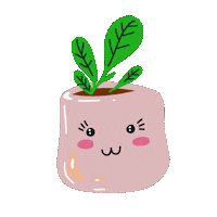 Pink Plant Sticker