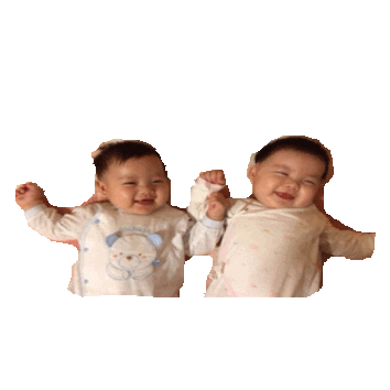 laugh babies Sticker