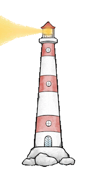 Badglueck bad insel leuchtturm badezimmer Sticker