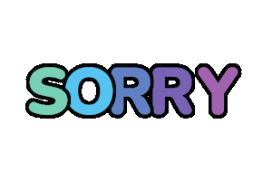 Sorry Sticker Sticker