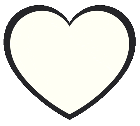 White Heart Love Sticker by Bel Diniz
