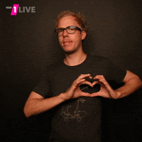 1live love funny fun heart GIF