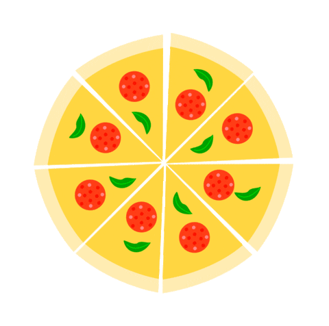 Hungry Pizza Time Sticker by Ricardo Martínez