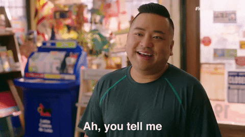 i dont know you tell me GIF by Kim's Convenience