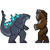 Fight Punch Sticker by Godzilla vs. Kong