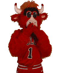 Benny The Bull Kiss Sticker by Chicago Bulls