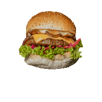 Pieperz food burger fries hamburger Sticker