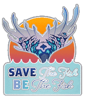 SquatchandSiren fish squatch and siren squatchandsiren fish girl Sticker
