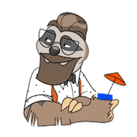 1000Streets wink swing sloth orchestra Sticker
