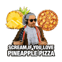 Hawaiian Pizza Sticker