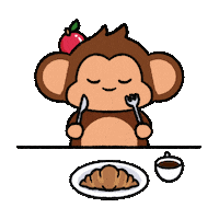 Hungry Dinner Sticker by Chimpers