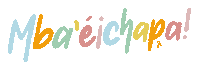 Lettering Paraguay Sticker