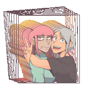 Girl Friend Love Sticker