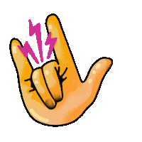 BanfieldAgency fun rock hand metal Sticker