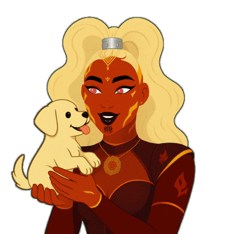 Puppy Love Wow Sticker by World Of Women