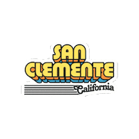 San Clemente California Sticker by Bree Hughes Team