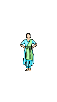 Dancing Girl Art Sticker