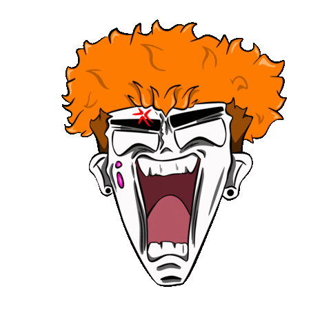 Scream Wow Sticker by FrizNoats