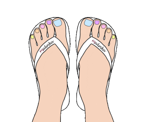 Nailpolish Pedicure Sticker by malinka
